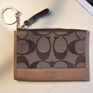 NWOT Coach coin/card purse.